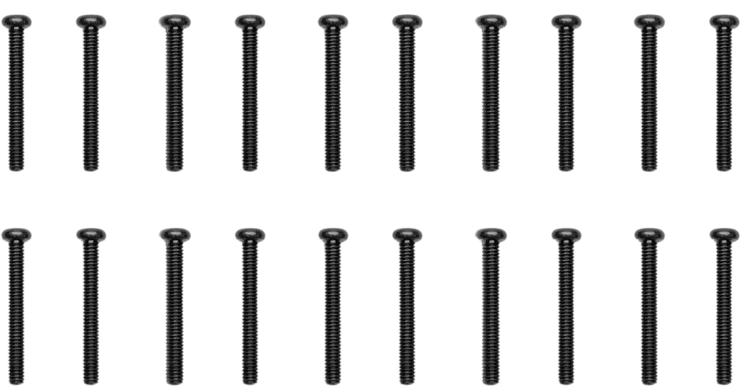 EK-Loop Phillips Head Screw Set M4x30mm - Black (20pcs)