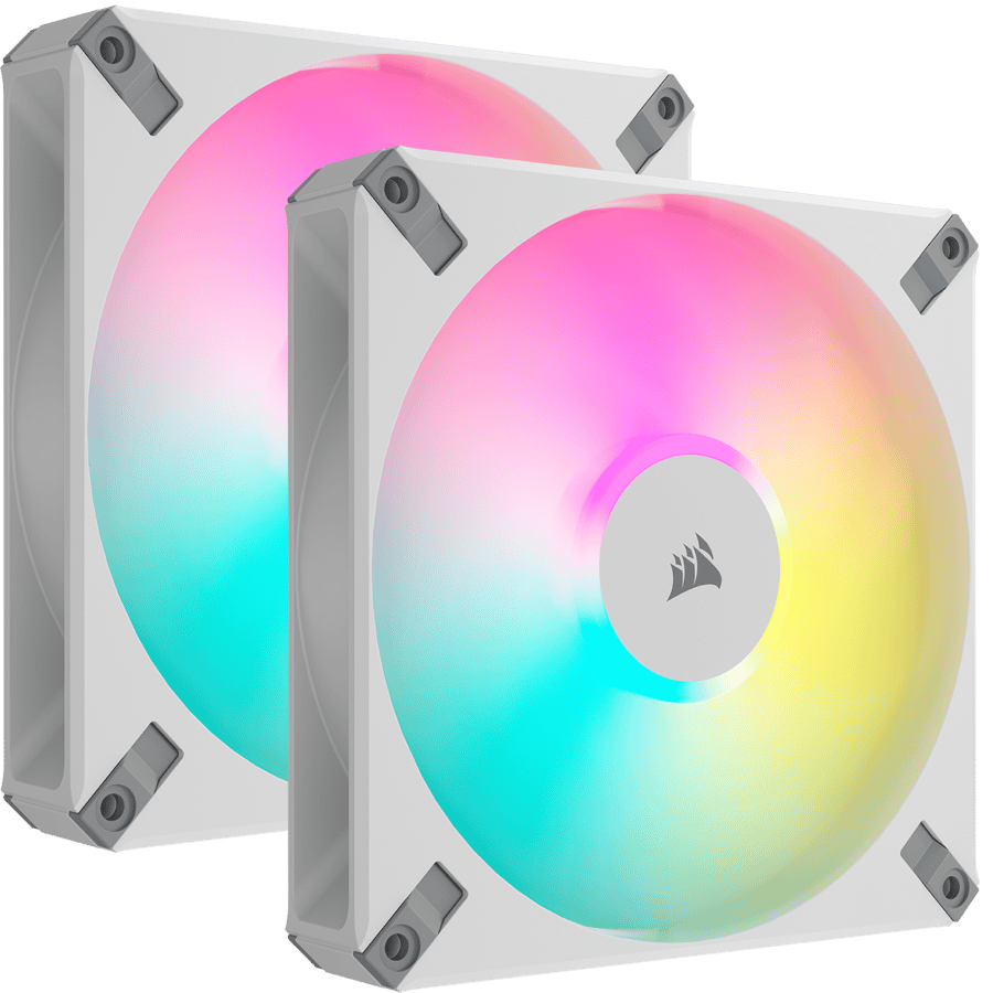 Corsair iCUE AF140 RGB Elite Vit 2-pack