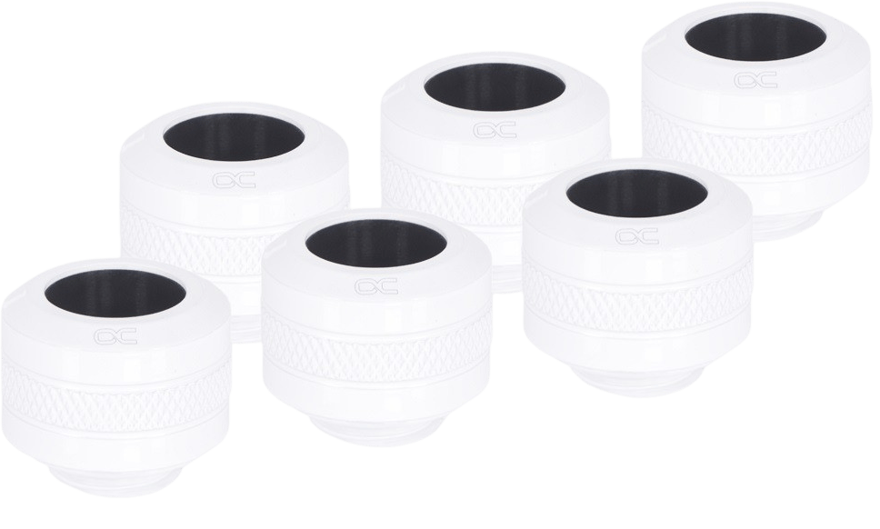 Alphacool Eiszapfen PRO 13mm HardTube fitting G1/4 - white sixpack