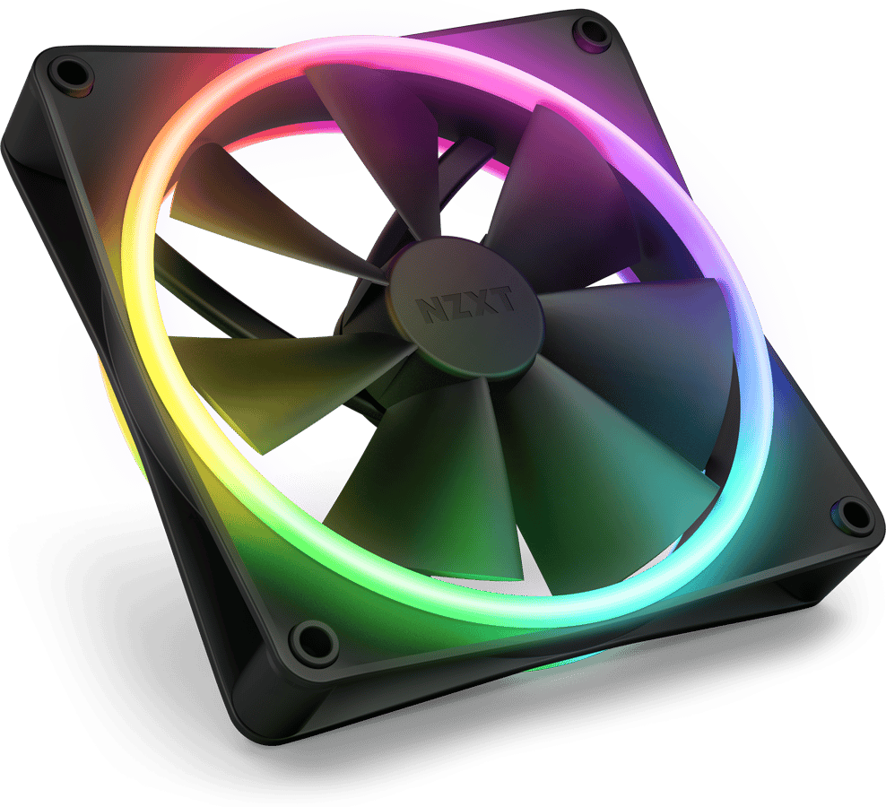 NZXT F140 RGB Duo 140mm Svart