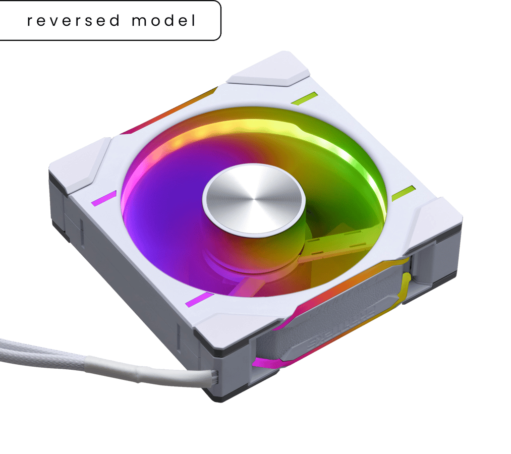 Phanteks D30 Reversed Airflow 120mm Vit 1-Pack