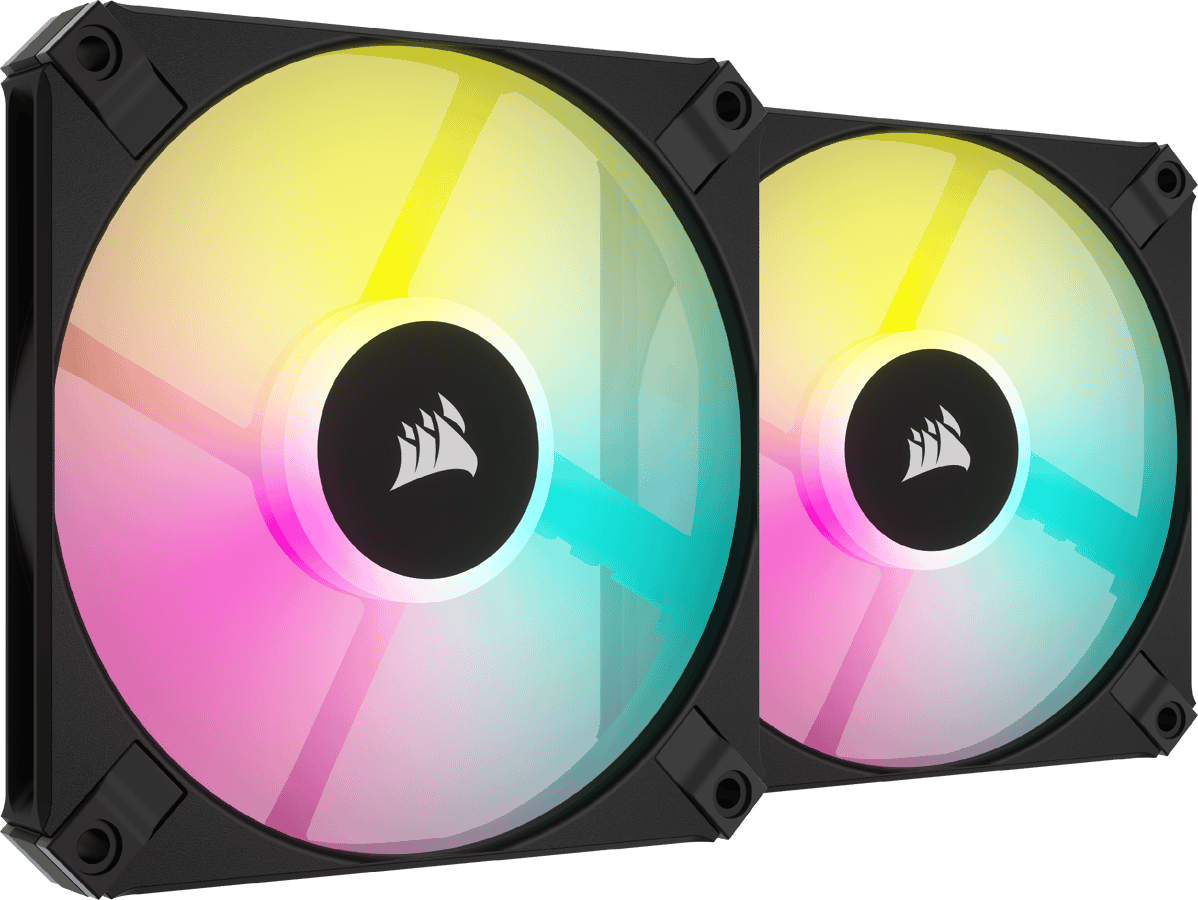 Corsair AF120 Slim RGB 120mm Svart 2-pack