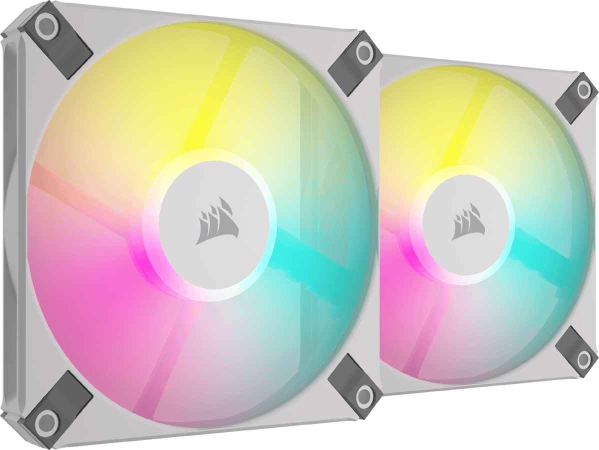 Corsair AF120 Slim RGB 120mm vit 2-pack
