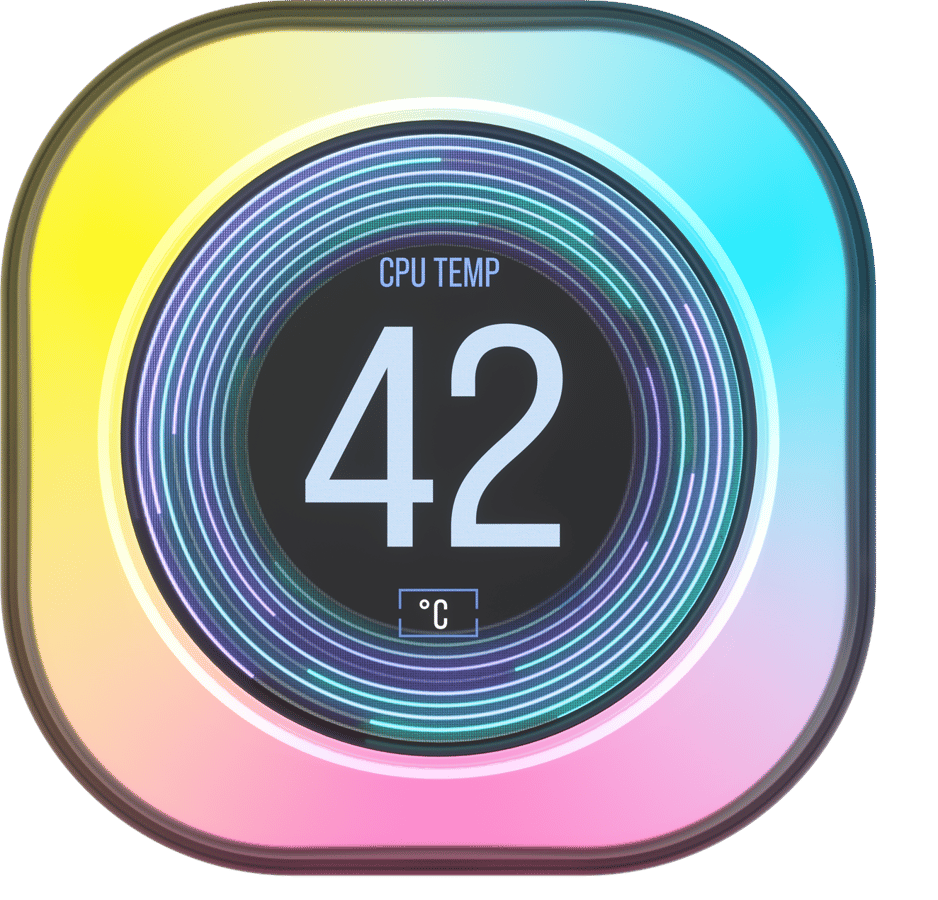 Corsair iCUE LINK AIO LCD-uppgradering Vit