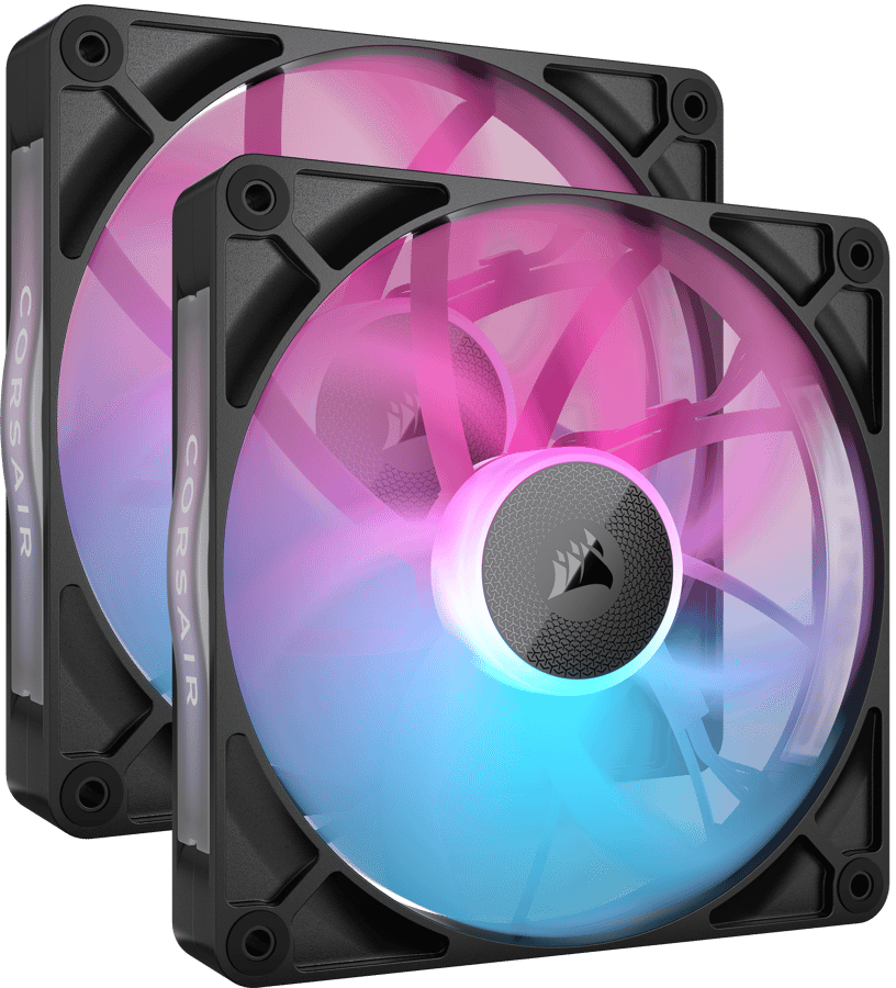 Corsair iCUE LINK RX140 RGB Svart 2-pack