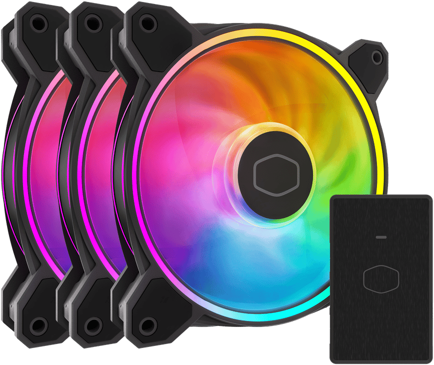 Cooler Master MasterFan MF120 Halo² Svart 3-pack
