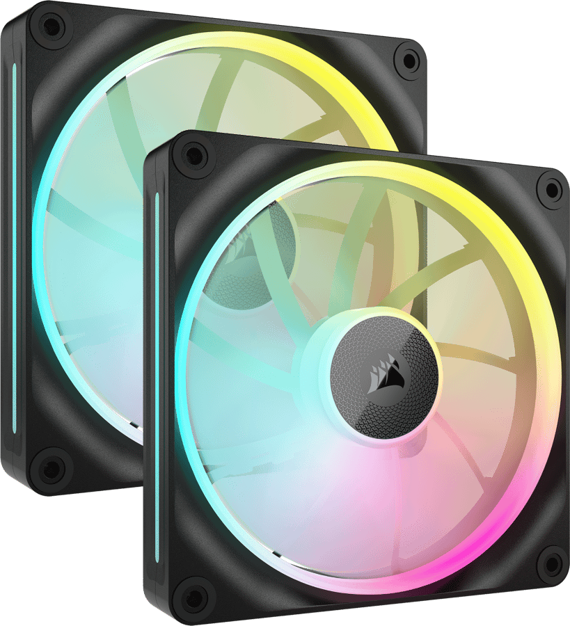 Corsair iCUE LINK LX140 RGB Svart 2-pack