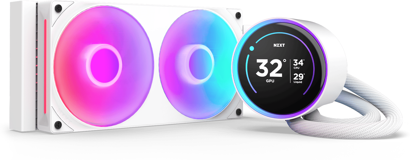NZXT Kraken Elite RGB V2 240 Vit