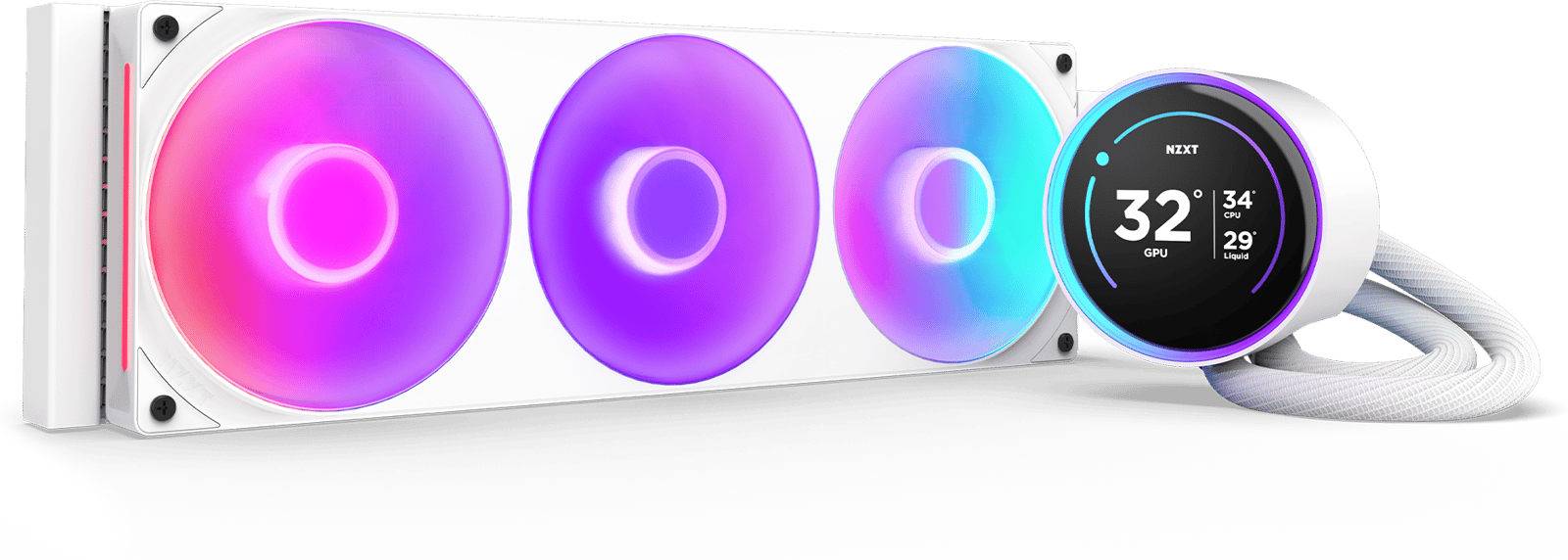 NZXT Kraken Elite RGB V2 360 Vit