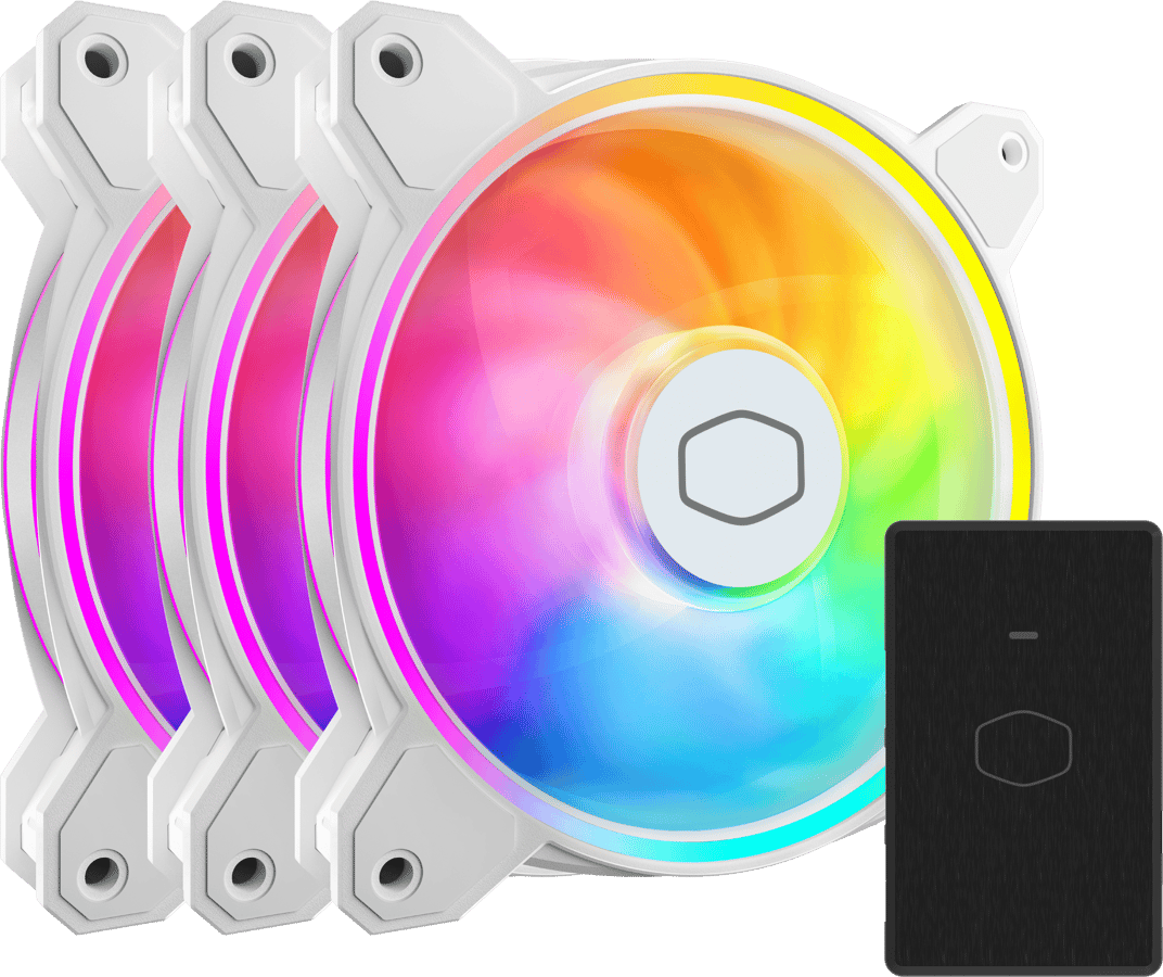 Cooler Master MasterFan MF120 Halo² Vit 3-pack