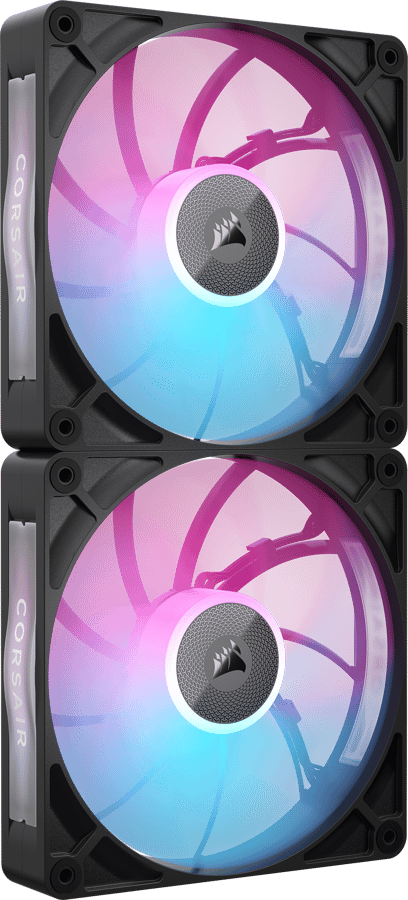 Corsair iCUE LINK RX140 Max RGB Svart 2-pack