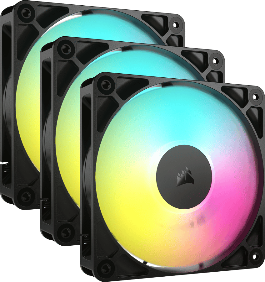 Corsair RS120 ARGB Svart 3-Pack
