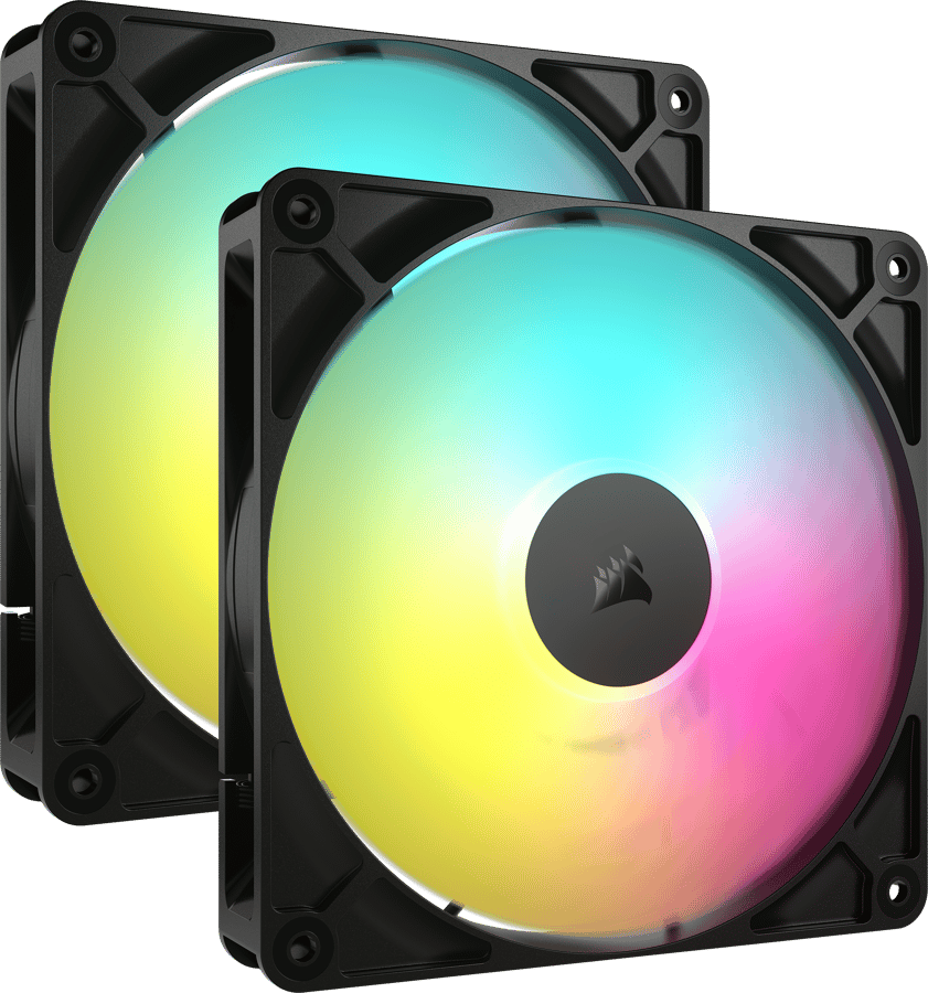 Corsair RS140 ARGB Svart 2-pack