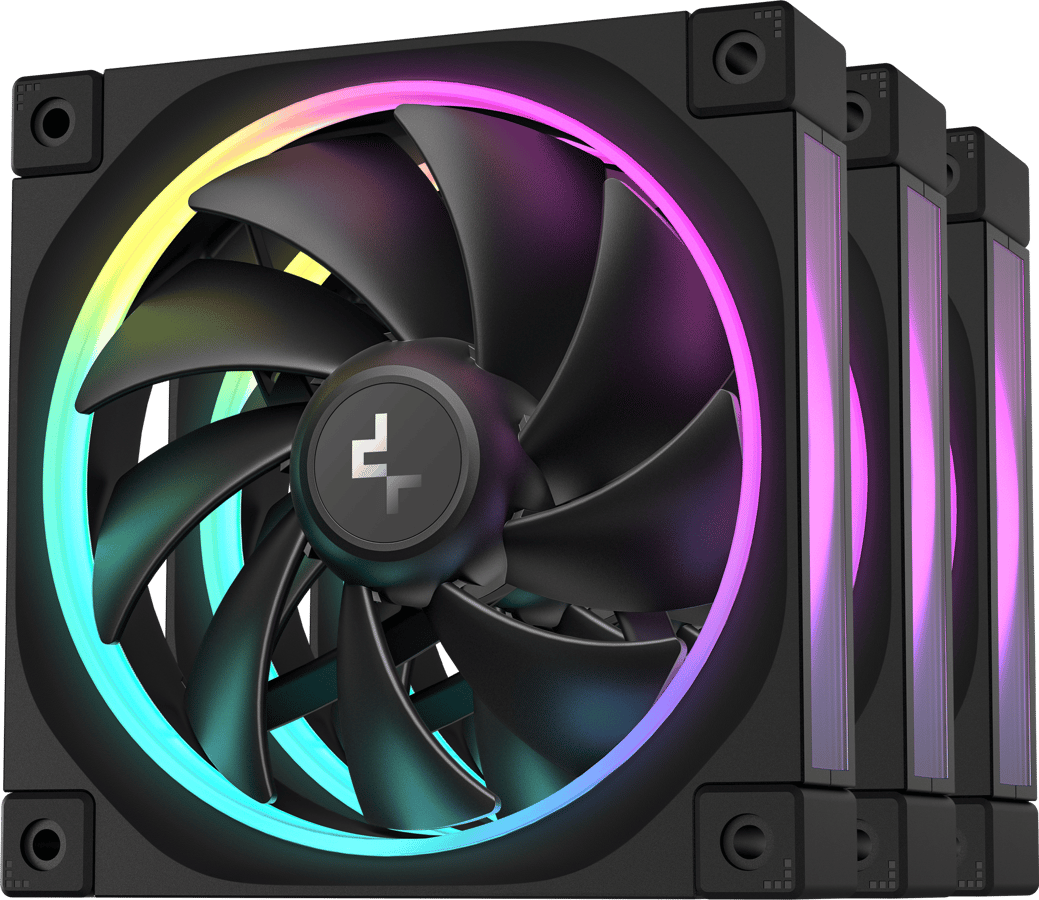 Deepcool FL12 3in1 Svart 120mm 3-pack