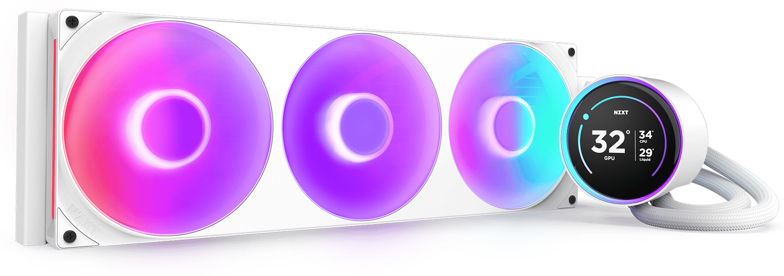 NZXT Kraken Elite RGB V2 420 Vit