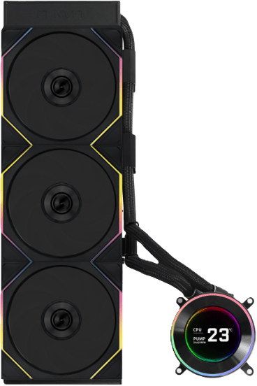 Lian Li Hydroshift II LCD-C 360TL Wireless Svart