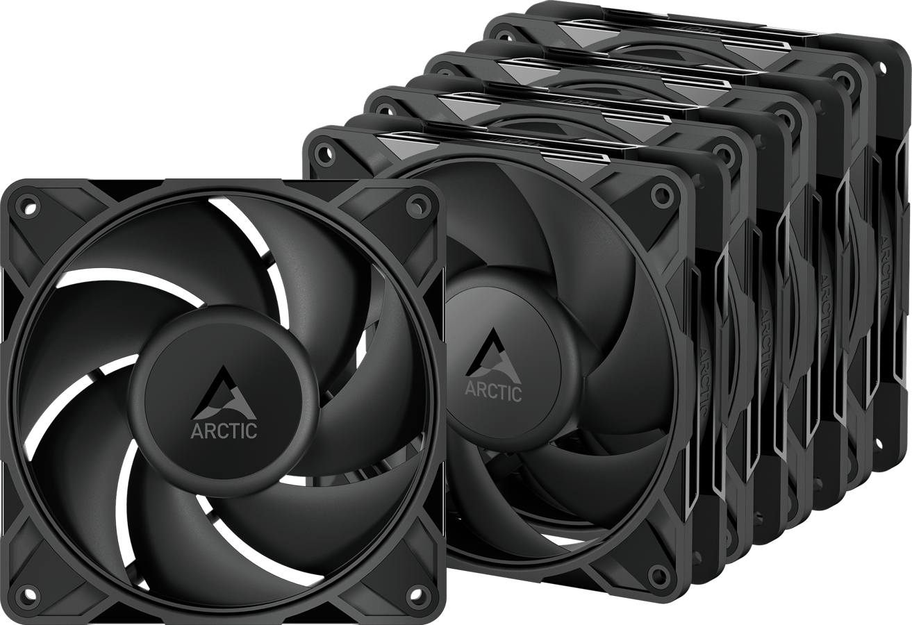 Arctic P12 Pro PWM Svart PST 120mm 5-pack