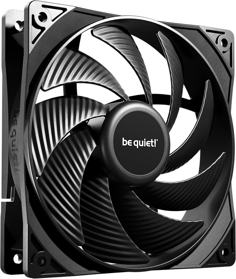 be quiet! Pure Wings 3 120mm PWM High-Speed 3-pack Svart