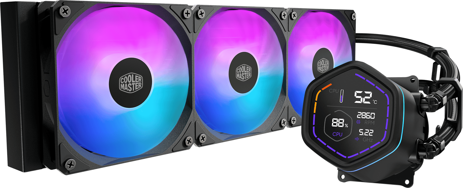 Cooler Master MasterLiquid 360 Core Nex Digital ARGB Svart