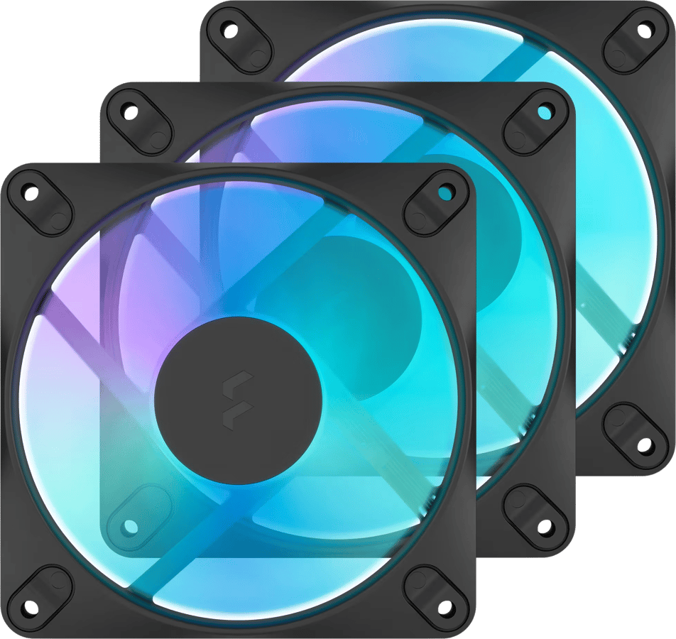 Fractal Design Dynamic 3 12 RGB Svart 3-pack