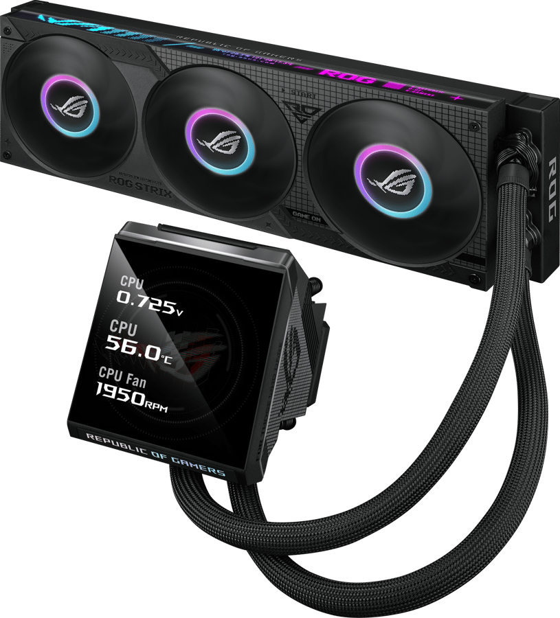 ASUS ROG Strix LC IV 360 A-RGB LCD Svart