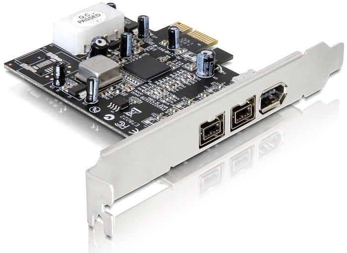 Kontrollerkort PCIe, 2st FW 800 + 1st FW 400