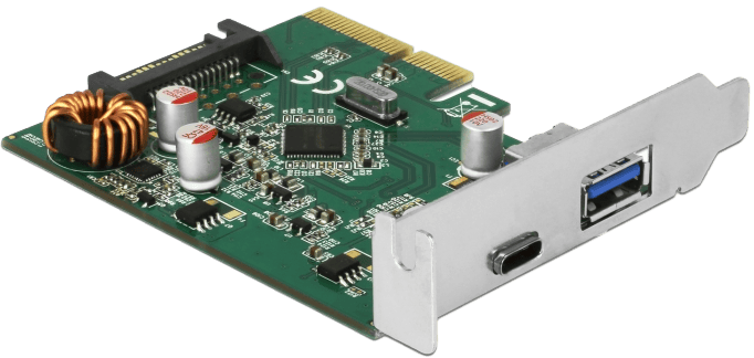 Delock Kontrollerkort PCIe, USB 3.1 - 1 x Typ-C + 1 x Typ A
