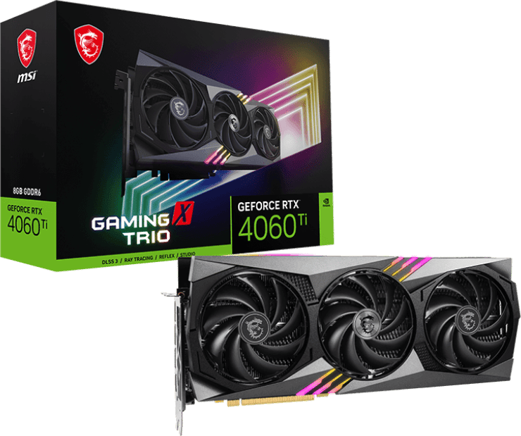 MSI GeForce RTX 4060 Ti 8GB GAMING X TRIO