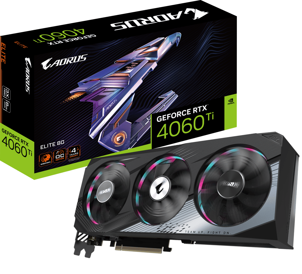 Gigabyte GeForce RTX 4060 Ti 8GB Aorus Elite