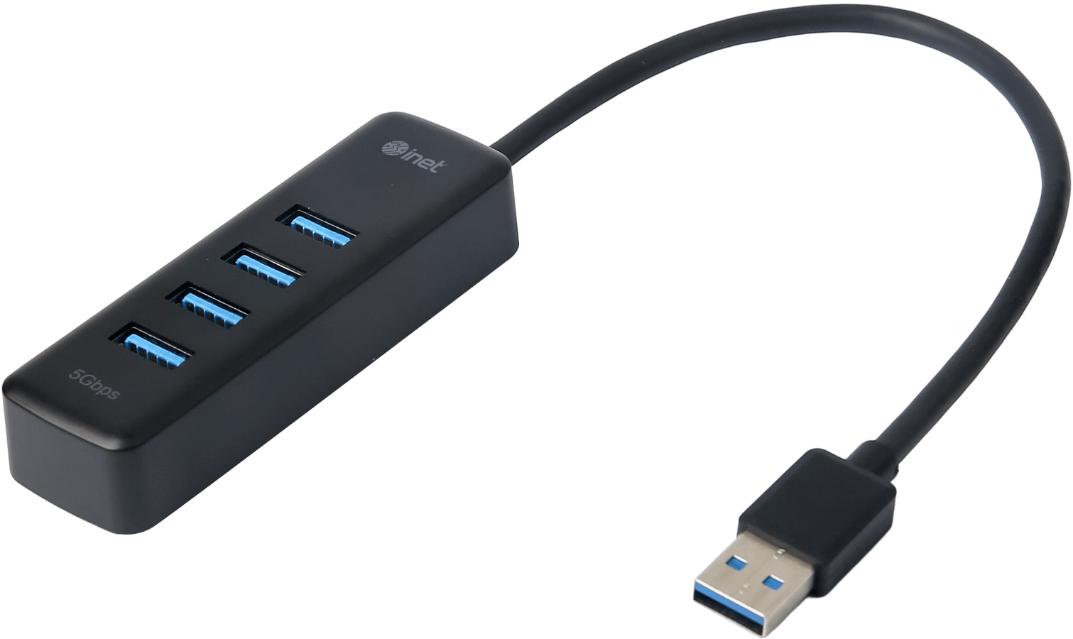 Inet USB 3.1 Hub 4 x USB-A Svart