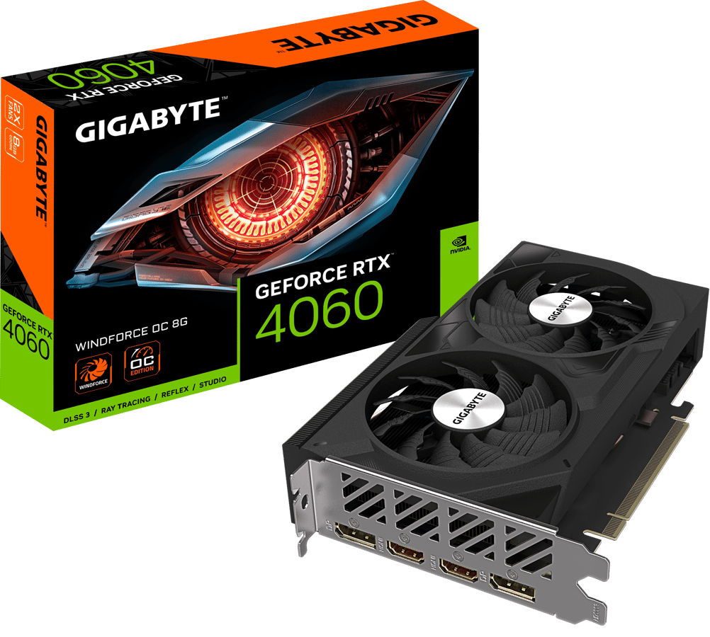 Gigabyte GeForce RTX 4060 8GB Windforce OC