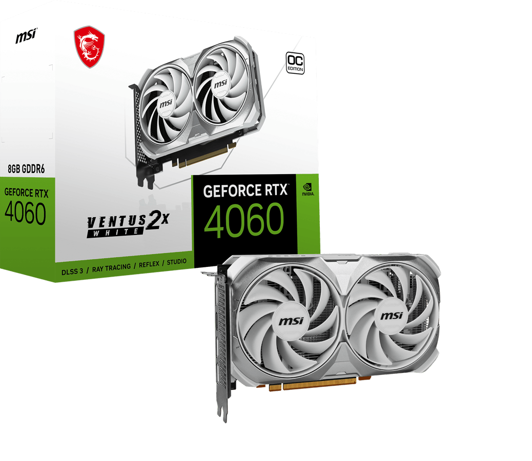 MSI GeForce RTX 4060 8GB Ventus 2X White OC