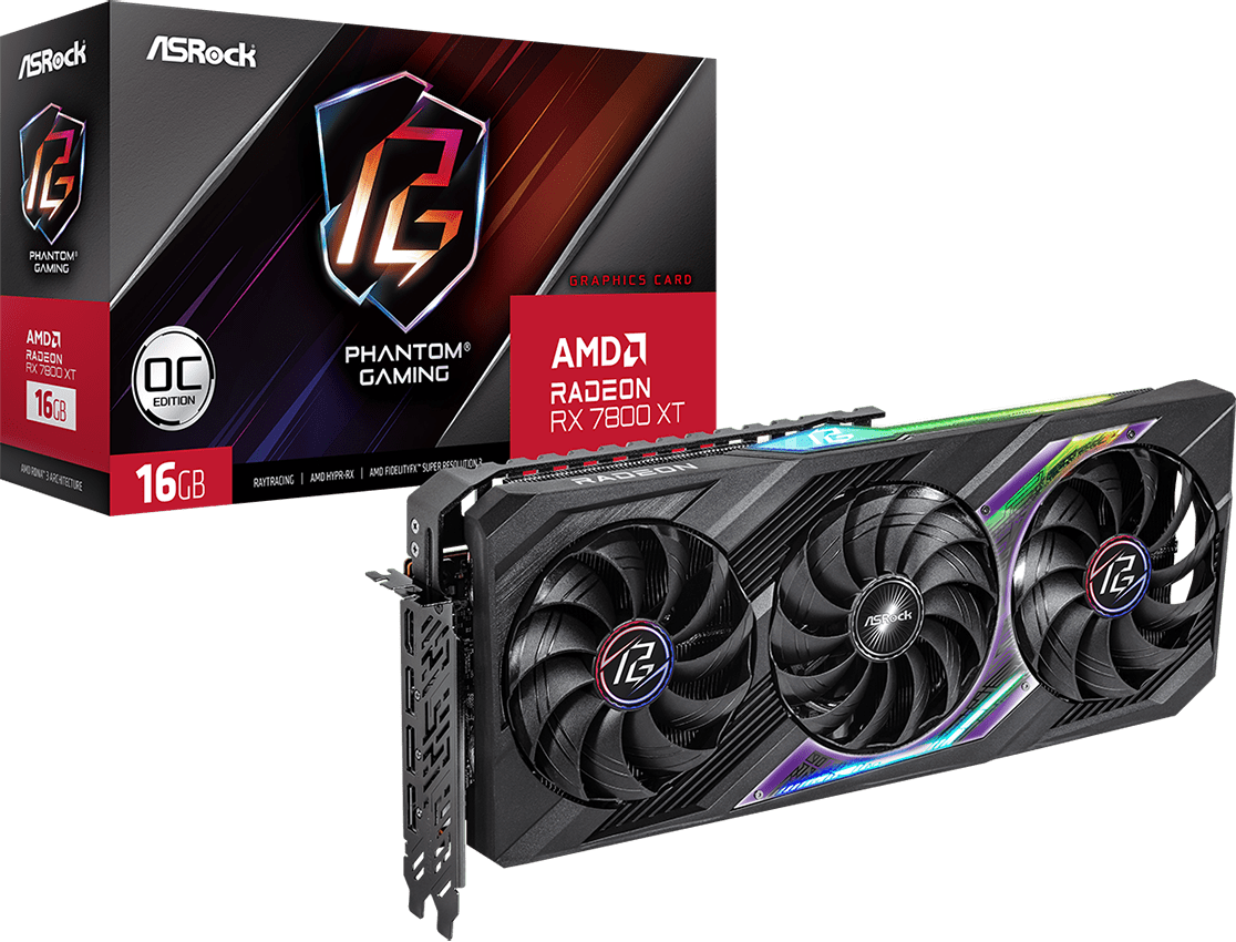 ASRock Radeon RX 7800 XT 16GB Phantom Gaming