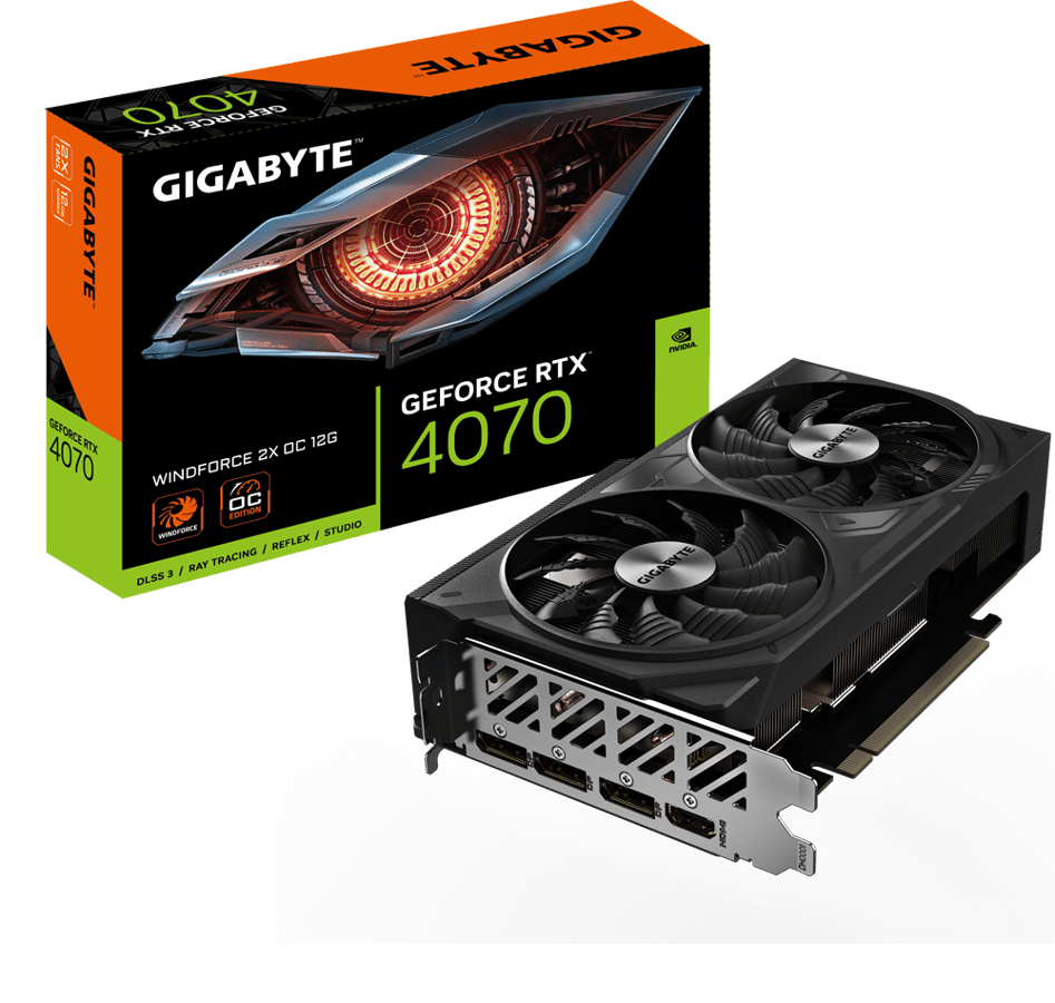 Gigabyte GeForce RTX 4070 12GB Windforce X2 OC