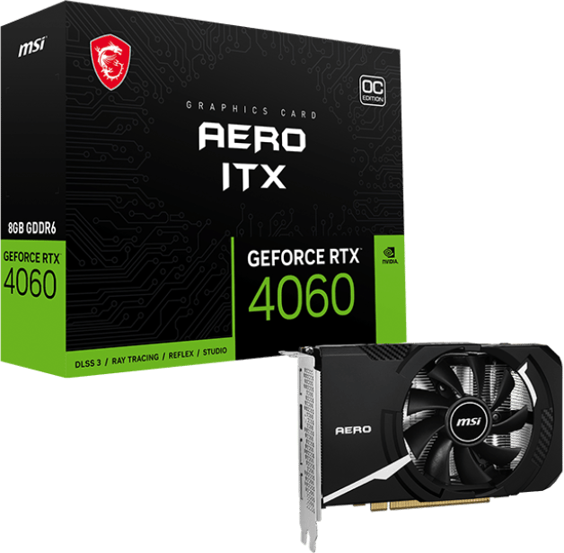 MSI GeForce RTX 4060 8GB AERO ITX OC