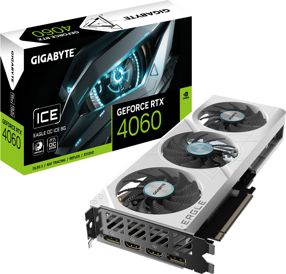 Gigabyte GeForce RTX 4060 8GB Eagle OC ICE