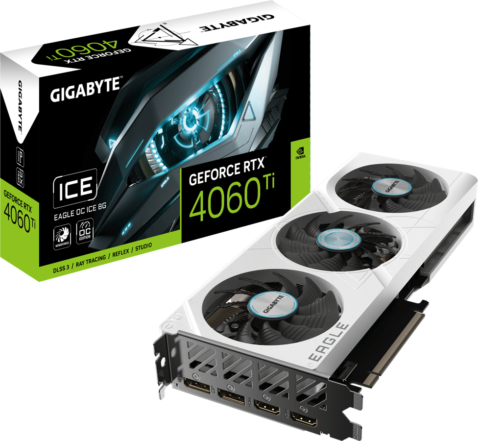 Gigabyte GeForce RTX 4060 Ti 8GB EAGLE OC ICE