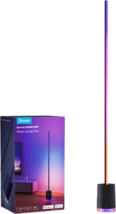 Govee RGBICW Smart Corner Golvlampa + Högtalare