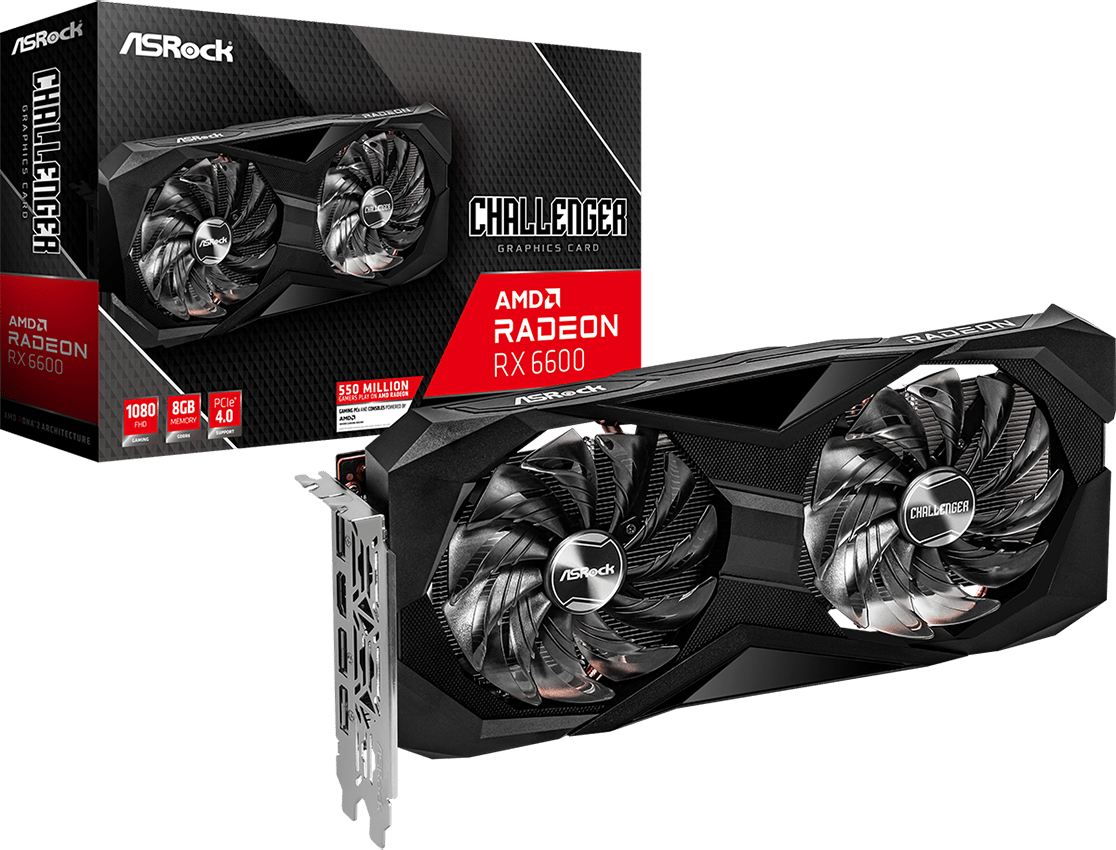 ASRock Radeon RX 6600 8GB Challenger