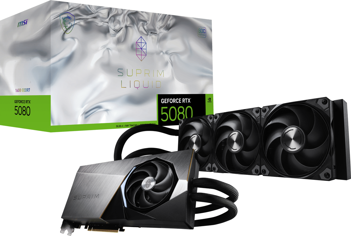 MSI GeForce RTX 5080 16GB Suprim Liquid SOC