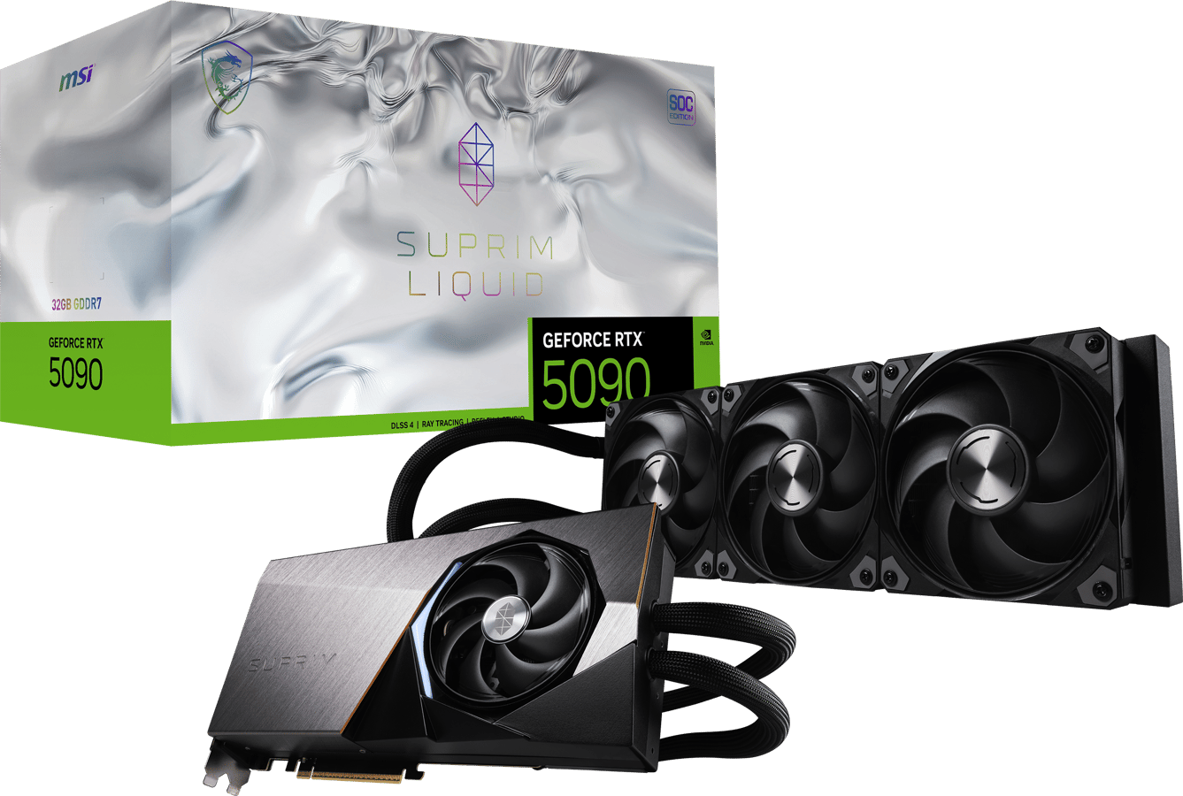 MSI GeForce RTX 5090 32GB Suprim Liquid SOC