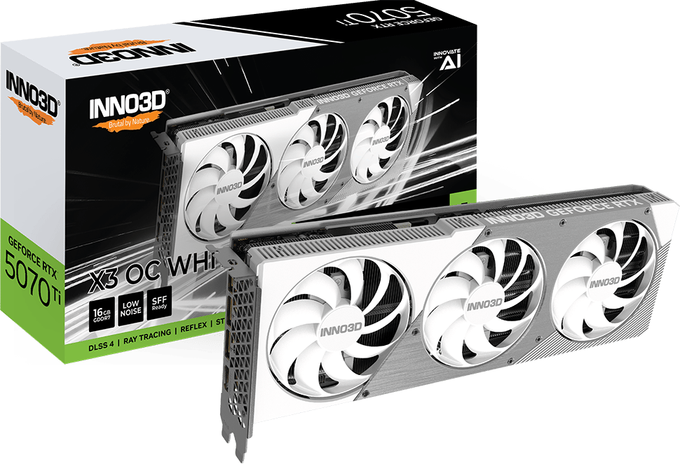 INNO3D GeForce RTX 5070 Ti 16GB X3 OC White