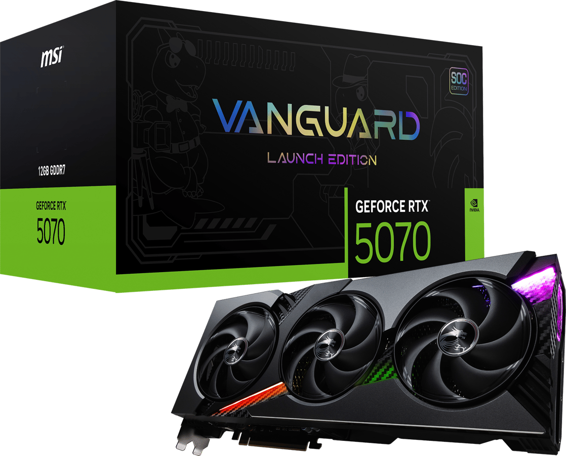 MSI GeForce RTX 5070 12GB Vanguard SOC Launch Edition
