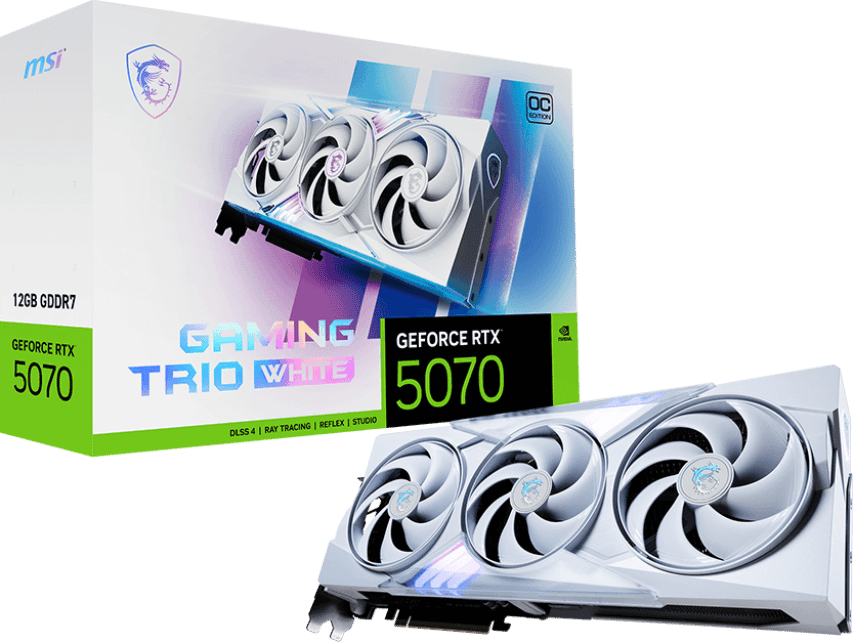 MSI GeForce RTX 5070 12GB Gaming Trio OC White