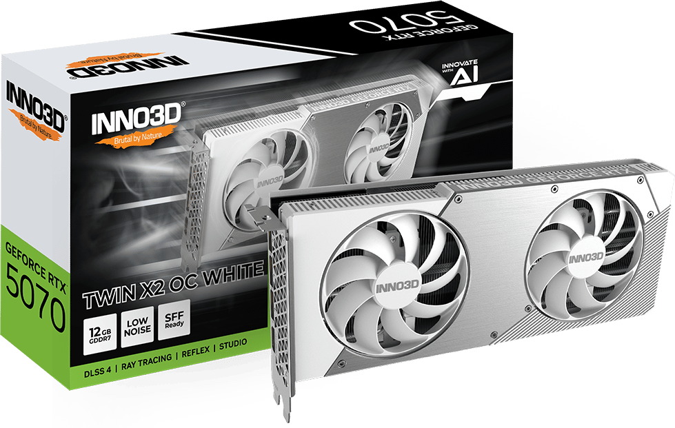 INNO3D GeForce RTX 5070 12GB Twin X2 White OC