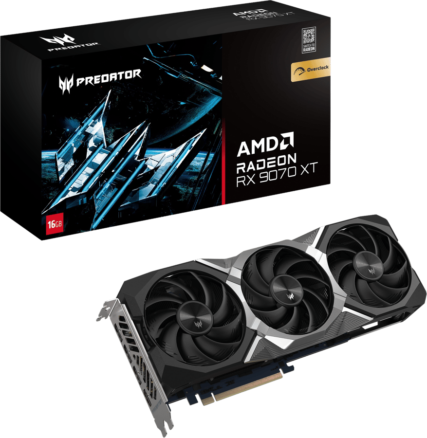Acer Predator BiFrost Radeon RX 9070 XT 16GB OC