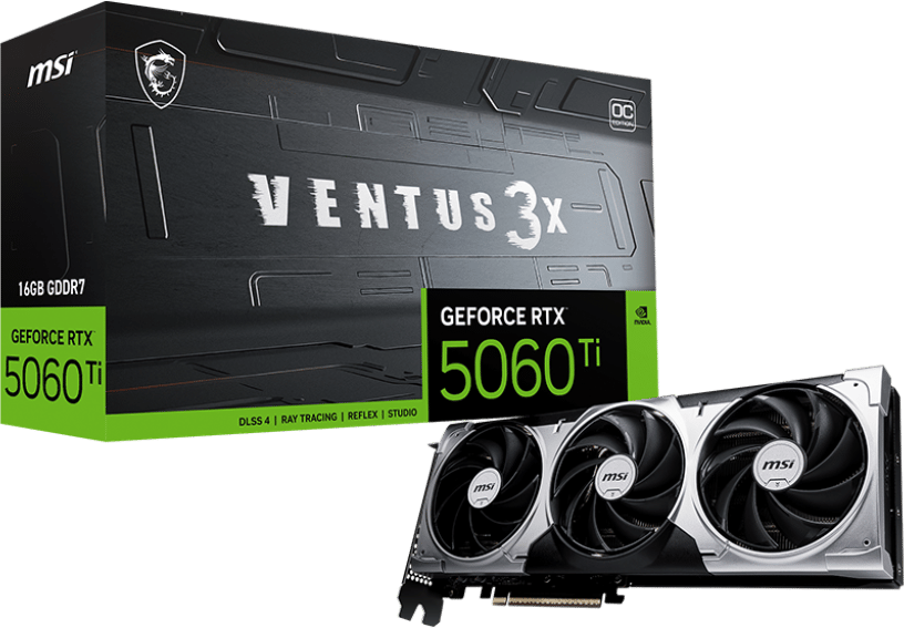 MSI GeForce RTX 5060 Ti 16GB Ventus 3X OC