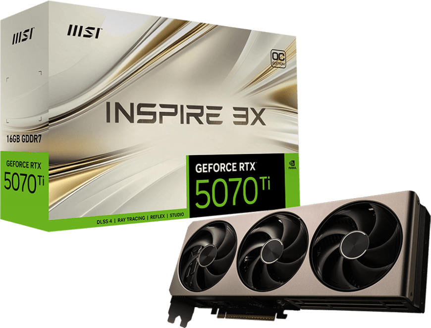 MSI GeForce RTX 5070 Ti 16GB Inspire 3X OC