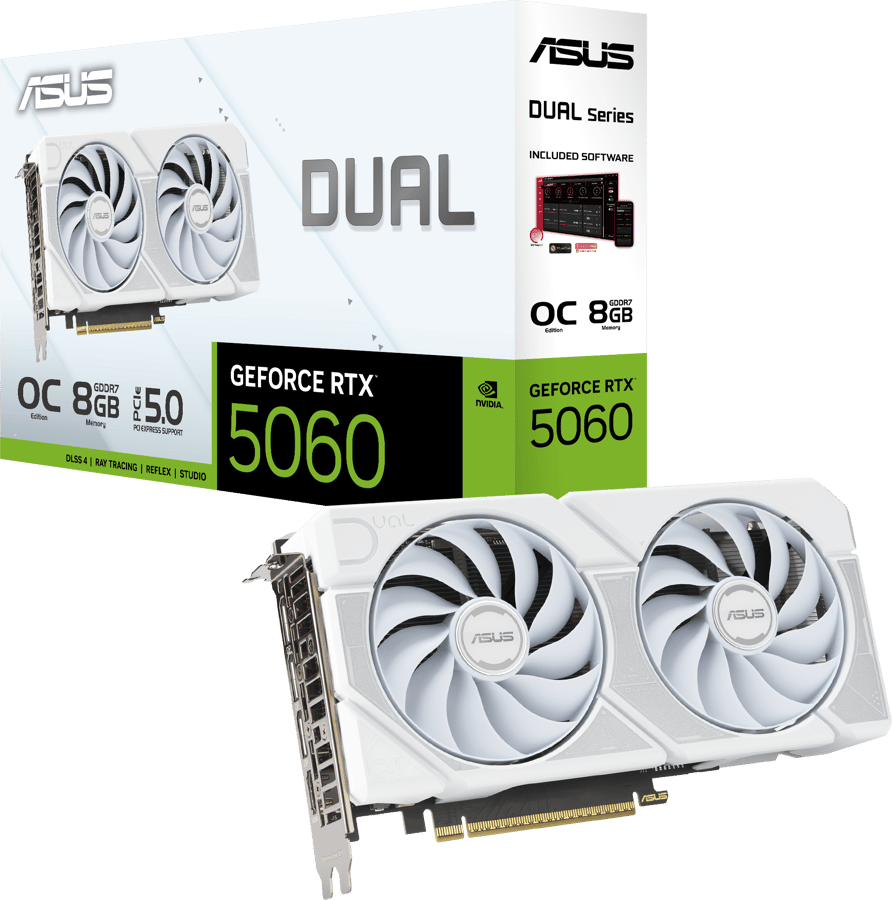 ASUS GeForce RTX 5060 8GB Dual White OC