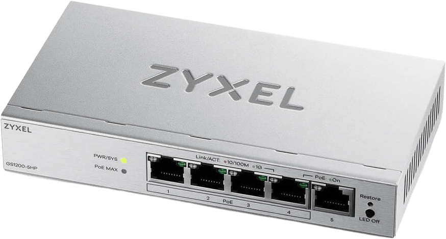 Zyxel GS1200-5HPv3 PoE